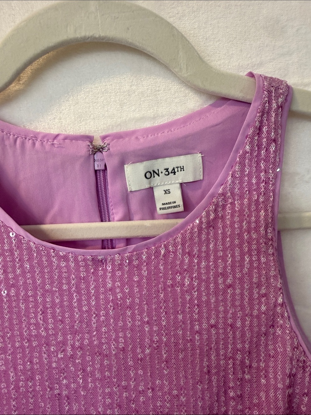 On | On Pink to Orange Ombre Mini Dress with Sequin Shine - Picture 2 of 6